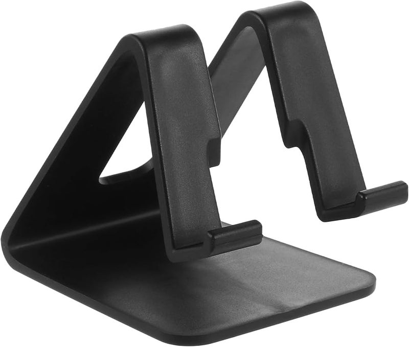 Black Plastic Phone Stand Holder for Tablets Smartphones Hands Free Video Viewing - Image 1